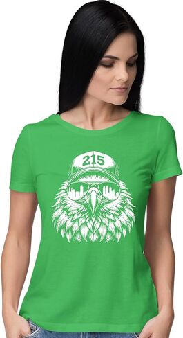 Go All Out Eagle Wearing 215 Hat and Sunglasses Mens Toddler Women Youth T-Shirt in Saudi Arabia