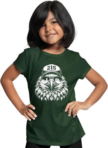 Go All Out Eagle Wearing 215 Hat and Sunglasses Mens Toddler Women Youth T-Shirt in Saudi Arabia