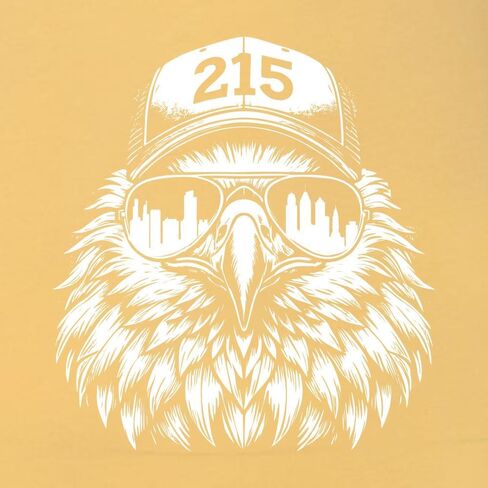 Go All Out Eagle Wearing 215 Hat and Sunglasses Women V Neck T-Shirt in Saudi Arabia