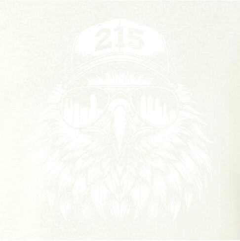 Go All Out Eagle Wearing 215 Hat and Sunglasses Mens Women Deluxe Soft T-Shirt in Saudi Arabia