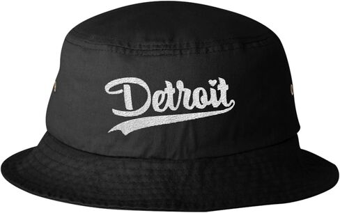 Go All Out City of Detroit Michigan Pride Bucket Ponytail Visor Ponytail Mesh Back Cap in Saudi Arabia
