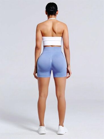 Women's Biker Shorts Sports Yoga Pants High Waist Stretch Bottoms for Workout in Saudi Arabia