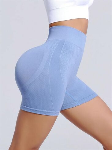 Women's Biker Shorts Sports Yoga Pants High Waist Stretch Bottoms for Workout in Saudi Arabia