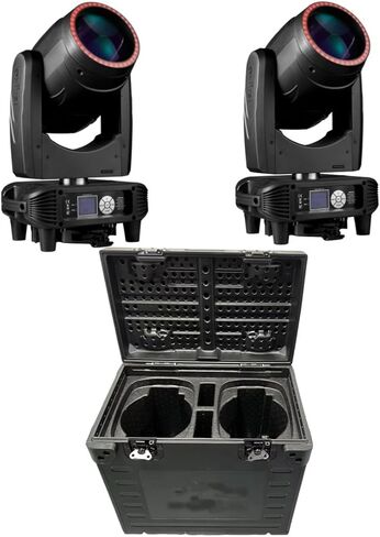 7R شعاع يتحرك الرأس 230 واط 2 قطعة 7R شاربي شعاع 7R 230 واط FlightCase ضوء المرحلة للحدث حفل زفاف DJ Club (2 ضوء المرحلة مع FlightCase) in Saudi Arabia