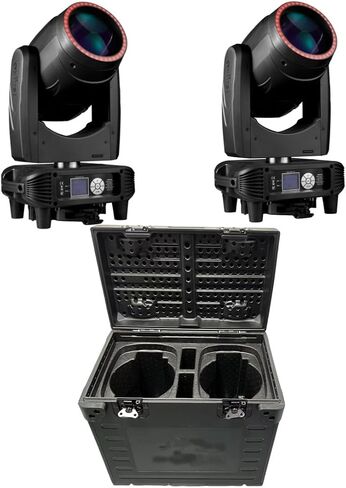 7R شعاع يتحرك الرأس 230 واط 2 قطعة 7R شاربي شعاع 7R 230 واط FlightCase ضوء المرحلة للحدث حفل زفاف DJ Club (2 ضوء المرحلة مع FlightCase) in Saudi Arabia