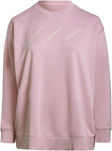 adidas Originals Womens Crew Sweatshirt Plus Size - Halo Blush & True Pink in Saudi Arabia