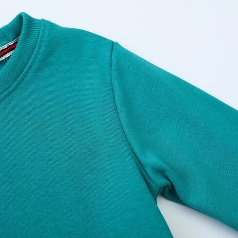 Hongshilian Little Girls Boys Cotton Sweatshirt Basic Crewneck Pullover Casual Clothing For Children in Saudi Arabia