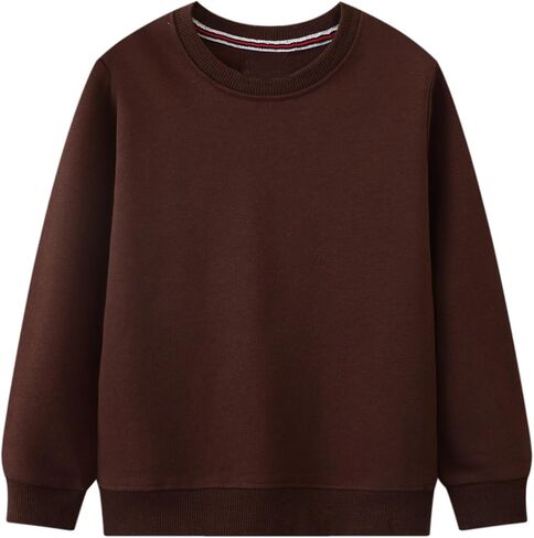 Hongshilian Little Girls Boys Cotton Sweatshirt Basic Crewneck Pullover Casual Clothing For Children in Saudi Arabia