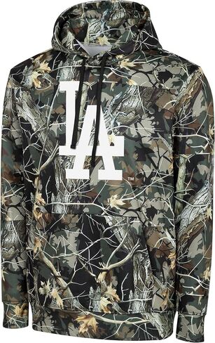 FOCO MLB Men's Official Hunter Camo Primary Logo Performance Pullover Hoodie Sweatshirt in Saudi Arabia