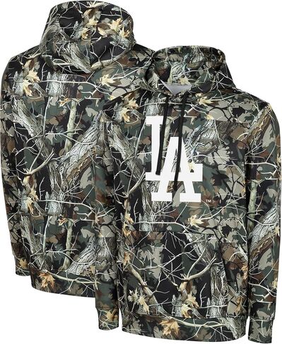 FOCO MLB Men's Official Hunter Camo Primary Logo Performance Pullover Hoodie Sweatshirt in Saudi Arabia