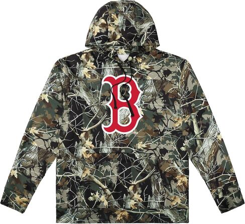 FOCO MLB Men's Official Hunter Camo Primary Logo Performance Pullover Hoodie Sweatshirt in Saudi Arabia