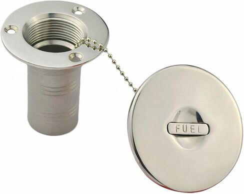 Stainless Steel316 Boat Deck Fill/Filler Keyless Cap - Straight Neck 1-1/2in(38mm) with Fuel Deck Hardware fit for Boat Yacht Caravan in Saudi Arabia