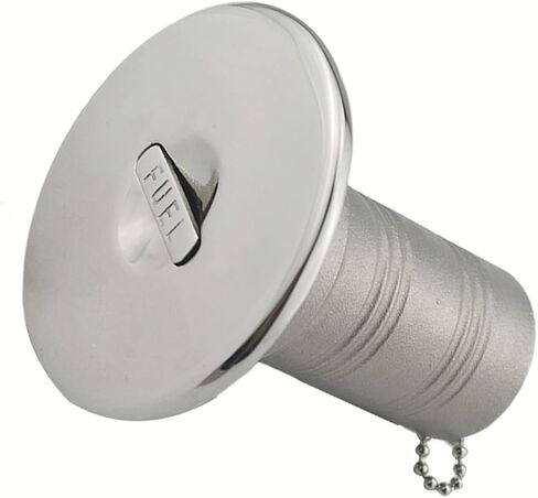 Stainless Steel316 Boat Deck Fill/Filler Keyless Cap - Straight Neck 1-1/2in(38mm) with Fuel Deck Hardware fit for Boat Yacht Caravan in Saudi Arabia