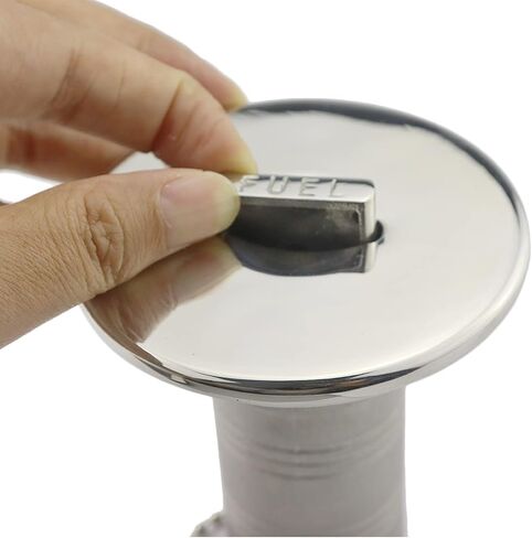 Stainless Steel316 Boat Deck Fill/Filler Keyless Cap - Straight Neck 1-1/2in(38mm) with Fuel Deck Hardware fit for Boat Yacht Caravan in Saudi Arabia