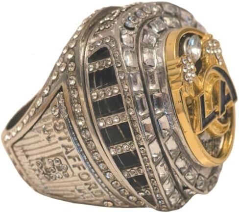 حلقة بطولة TREASURE L.A 2021 لكرة القدم RAMtm & LUXURY LEGEND سلسلة هدايا مشجعي الرياضة النادرة المنتصرة - مع مجموعة عرض العطلات في صندوق خشب الصندل in Kuwait