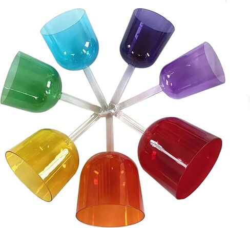 وعاء شاكرا بمقبض صلب من FMTY مع مطرقة من الخيزران وحقيبة حمل للسفر لمقبض شفاء الصوت وعاء الغناء الكريستالي الملون (برتقالي، ملاحظة D 432 هرتز) in Kuwait