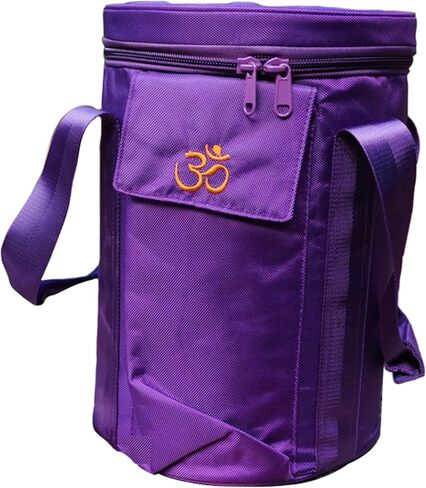 وعاء شاكرا بمقبض صلب من FMTY مع مطرقة من الخيزران وحقيبة حمل للسفر لمقبض شفاء الصوت وعاء الغناء الكريستالي الملون (برتقالي، ملاحظة D 432 هرتز) in Kuwait