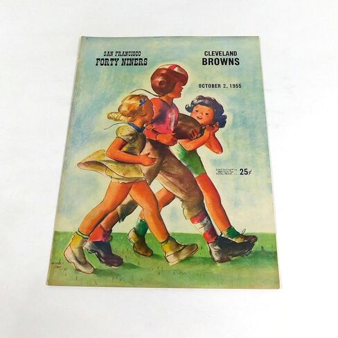 1955 Cleveland Browns at San Francisco 49ers NFL Football Program 10-2-55 - NFL Programs in Saudi Arabia