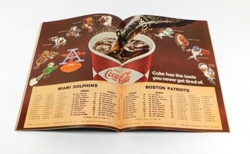 1968 Boston Patriots at Miami Dolphins AFL Football Program 12-8-68 - NFL Programs in Saudi Arabia