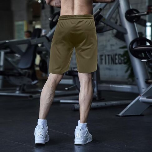 Men's Fashion Shorts Casual Elastic Waist Drawstring Lightweight Summer Beach Shorts with Zipper Pockets in Saudi Arabia