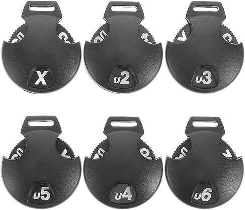 6pcs Golf Club Head Cover Number Tags Interchangeable Number Tag Replacement for Club Mallet Putter, Golf Training Golf Fairway Club Golf Drivers in Saudi Arabia