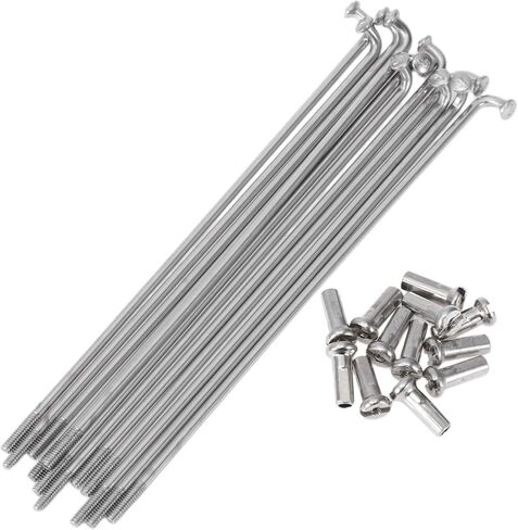 12 Set 14G Bicycle Spokes 101mm Bike Wheel Spokes 304 Stainless Steel Silver Tone in Saudi Arabia