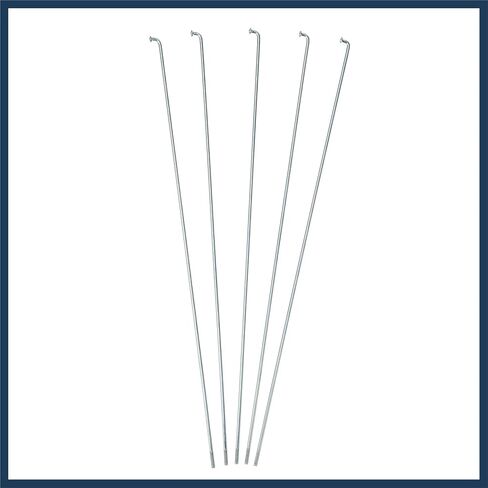 36 Pcs 14G J Bend 260mm x 2mm Bike Bicycle Spokes with Nipples Steel Silver Tone Stylish Design in Saudi Arabia