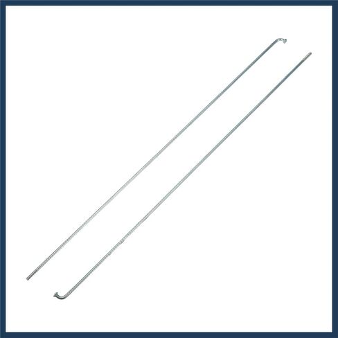 36 Pcs 14G J Bend 260mm x 2mm Bike Bicycle Spokes with Nipples Steel Silver Tone Stylish Design in Saudi Arabia