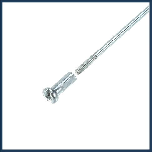 36 Pcs 14G J Bend 260mm x 2mm Bike Bicycle Spokes with Nipples Steel Silver Tone Stylish Design in Saudi Arabia