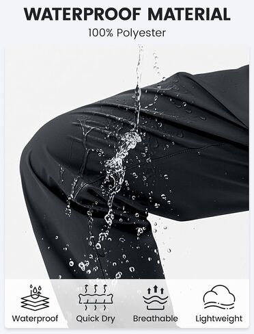 Gogokids Boys Girls Hiking Pants Waterproof Cargo Pants Quick Dry Athletic Pants Lightweight Casual Outdoor Camping for 4-12Y in Saudi Arabia