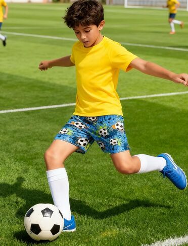 Cozople Boys Athletic Shorts Kids Basketball Shorts Mesh Breathable Shorts for 7-16 Years in Saudi Arabia