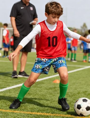 Cozople Boys Athletic Shorts Kids Basketball Shorts Mesh Breathable Shorts for 7-16 Years in Saudi Arabia