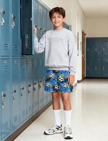 Cozople Boys Athletic Shorts Kids Basketball Shorts Mesh Breathable Shorts for 7-16 Years in Saudi Arabia