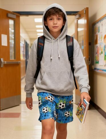 Cozople Boys Athletic Shorts Kids Basketball Shorts Mesh Breathable Shorts for 7-16 Years in Saudi Arabia