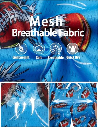 Cozople Boys Athletic Shorts Kids Basketball Shorts Mesh Breathable Shorts for 7-16 Years in Saudi Arabia