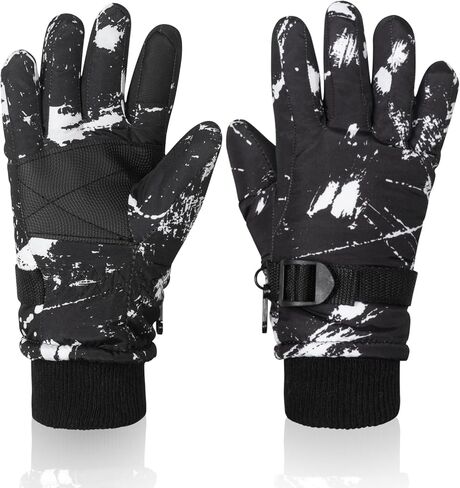 Nattork Ski Ice Skating Glove for Girls or Boys Warm Lining Gloves Snowboarding Windproof Gloves Winter Outdoors Sports in Kuwait