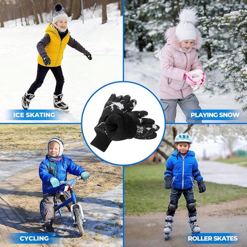 Nattork Ski Ice Skating Glove for Girls or Boys Warm Lining Gloves Snowboarding Windproof Gloves Winter Outdoors Sports in Kuwait