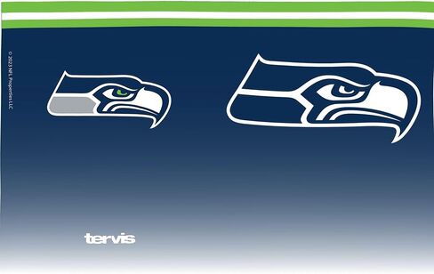 Tervis NFL Seattle Seahawks - Forever Fan Made in USA Double Walled Insulated Tumbler Travel Cup Keeps Drinks Cold & Hot, 24oz, Classic in Saudi Arabia