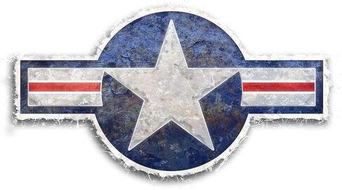 ملصق سيارة CafePress USAF US Air Force Roundel مستطيل الشكل in Saudi Arabia
