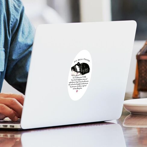 CafePress Pit Bull Prayer Sticker Oval Car Bumper Sticker in Saudi Arabia