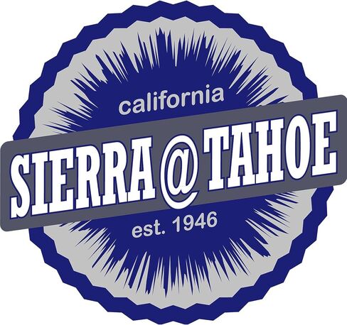 ملصق مربع من CafePress Sierra at Tahoe Ski Resort مقاس 3 × 3 ملصق ممتص للصدمات مربع للسيارة in Kuwait