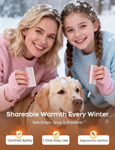 RORRY Hand Warmers Rechargeable 2 Pack, 10000mAh 360° Heating Magnetic Electric Hand Warmer, 24Hrs Warmth Portable Reusable Pocket Heater for Camping Hunting Gifts for Men Women in Saudi Arabia