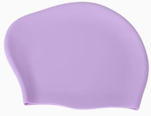 1Pcs Classic Solid Color Silicone Swimming Cap for Long Hair - Unisex Design for Adults & Teens, Durable Waterproof Swim Cap in Saudi Arabia