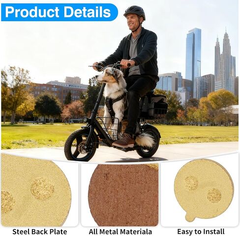 JERBOR Upgrade Brake Pads for Gyroor C1/C1S/C1 Pro/C1 Plus/X2 Electric Scooter, Front Rear Disc Brake Pad Heat Resistant and High Friction for Gyroor E-Scooter Accessories in Saudi Arabia