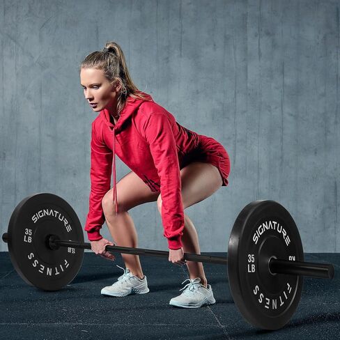 Fitvids Olympic 2-Inch Barbell Bar for Weightlifting and Powerlifting, 700 Pound Capacity, 2 Inch Diameter, Chrome, Multiple Sizes in Kuwait