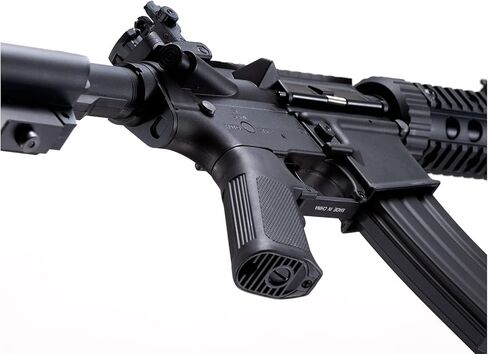 Lancer التكتيكية Gen 2 مسدس Airsoft متين SD M4 بوليمر - بندقية Picatinny AEG كاملة/شبه تلقائية مع 0.20 جرام BBS وشاحن وبطارية ونقطة حمراء وقبضة/مجموعة كاملة in Kuwait