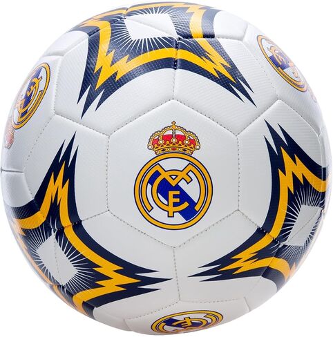 Icon Sports Compatible with Real Madrid Soccer Ball Officially Licensed Player Ball Size 5 (S Grade) White in Saudi Arabia