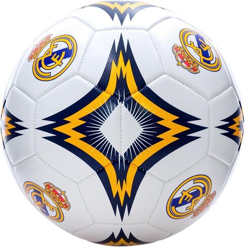 Icon Sports Compatible with Real Madrid Soccer Ball Officially Licensed Player Ball Size 5 (S Grade) White in Saudi Arabia
