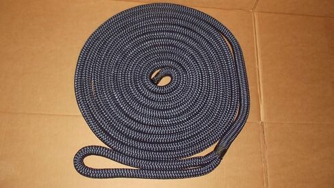 3/4" x 20' Double Braid Dock Line, Navy in Saudi Arabia
