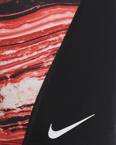 بدلة سباحة Hydrastrong Crystal Wave Print Jammer للرجال من Nike - أحمر جامعي (مقاس 34) in Saudi Arabia
